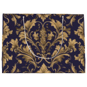 エレガント金ゴールドヴィンテージ抱き枕 ラージペーパーバッグ (裏面)