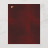 エレガント金ゴールド予算結婚式招待状 (裏面)