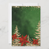 エレガント金ゴールド企業のグリッター 招待状 (裏面)