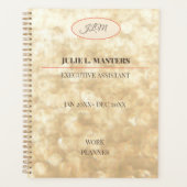 エレガント金ゴールド企業の業務執行プランナー プランナー手帳 (正面)