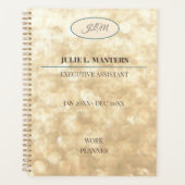 エレガント金ゴールド企業の業務執行プランナー プランナー手帳 (正面)