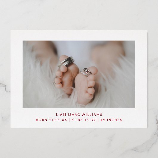 エレガント金ゴールド写真メリーリトルクリスマス 箔シーズンカード (裏面)