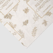 エレガント金ゴールド冬離れのミストレトー 薄葉紙 (詳細)