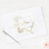 エレガント金ゴールド刻印 |あいさつ スクエアシール (封筒)