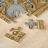 エレガント金ゴールド加飾フローラジグソーパズル ジグソーパズル (側面)