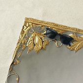 エレガント金ゴールド加飾フローラビーチタオル ビーチタオル (インサイチュ)