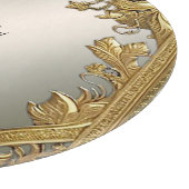 エレガント金ゴールド加飾フローラ裁断板 カッティングボード (角)