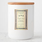 エレガント金ゴールド効果銀グリッター製品ラベル フードラベル (正面)