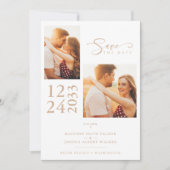 エレガント金ゴールド効果2写真高度結婚2 (正面)