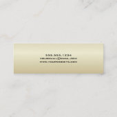 エレガント金ゴールド卒業キャップ名カード挿入 コーリングカード (裏面)