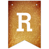 エレガント金ゴールド卒業パーティのバナーフラグをバント バンティングフラッグ (第3の旗)