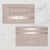 エレガント金ゴールド及び青銅アポイントメントカード 名刺 (正面/裏面)