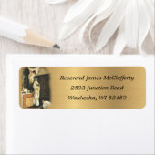 エレガント金ゴールド司祭 ラベル (インサイチュ)