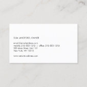 エレガント金ゴールド名様Prism名刺名刺 名刺 (裏面)