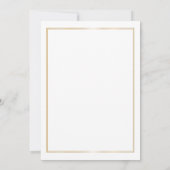 エレガント金ゴールド大学の卒業パーティー 招待状 (裏面)