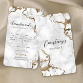 エレガント金ゴールド大理石つるラベル価格ラベル