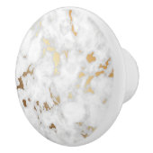 エレガント金ゴールド大理石 セラミックノブ (右)