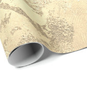 エレガント金ゴールド大理石 ラッピングペーパー (ロールコーナー)