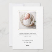 エレガント金ゴールド平和オン・アース写真 シーズンカード (裏面)