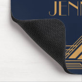 エレガント金ゴールド幾何アールデコデザイン マウスパッド (コーナー)