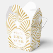 エレガント金ゴールド幾何アールデコブライダルシャワー フェイバーボックス (オープン)