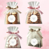 エレガント金ゴールド幾何学感謝結婚式の引き出物 ラウンドシール