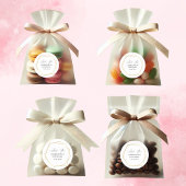 エレガント金ゴールド幾何学感謝結婚式の引き出物 ラウンドシール