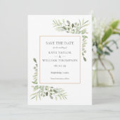 エレガント金ゴールド幾何学水彩 セーブザデート (スタンド正面)