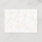エレガント金ゴールド幾何結婚フレームの詳細 エンクロージャーカード (裏面)