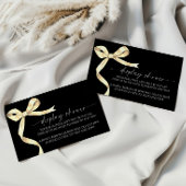 エレガント金ゴールド弓表示赤ちゃんシャワー囲い エンクロージャーカード