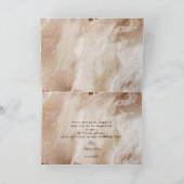 エレガント金ゴールド抽象芸術は与え私の遠くに 招待状 (内部)