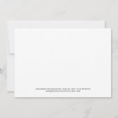 エレガント金ゴールド文字結婚写真 セーブザデート (裏面)