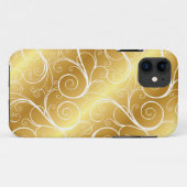 エレガント金ゴールド旋回iPhoneケース Case-Mate iPhoneケース (裏面(横))