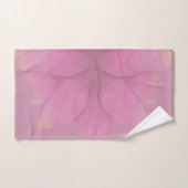 エレガント金ゴールド明るい赤紫色抽象芸術フローラパターン バスタオルセット (ハンドタオル)