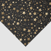 エレガント金ゴールド星タイル模様 薄葉紙 (詳細)
