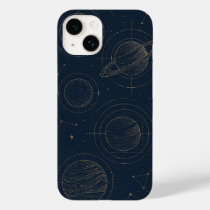 エレガント金ゴールド星座 – iPhone鮮やかケース Case-Mate iPhone 14ケース