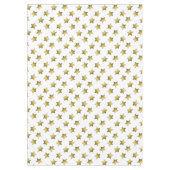 エレガント金ゴールド星 テーブルクロス (正面)