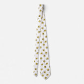 エレガント金ゴールド星 ネクタイ (裏面)