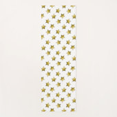 エレガント金ゴールド星 ヨガマット (正面)