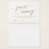 エレガント金ゴールド書は数キス (正面&裏面)