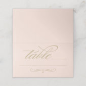 エレガント金ゴールド書スクリプ結婚トの表 プレイスカード (外部開封)