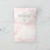 エレガント金ゴールド書道サンキューカード ノートカード (内部)