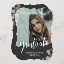 エレガント金ゴールド書道写真卒業