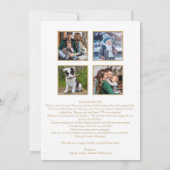 エレガント金ゴールド書道年レビュー写真 シーズンカード (裏面)