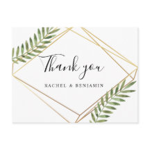 エレガント金ゴールド枠テラリウム緑葉ありがとう