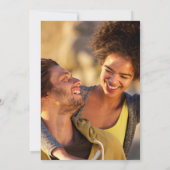 エレガント金ゴールド水彩緑化写真結婚の 招待状 (裏面)