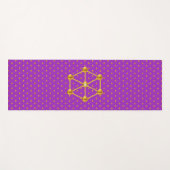 エレガント金ゴールド水玉模様 ヨガマット (正面(横))