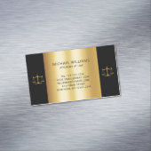 エレガント金ゴールド法はかりで測務弁護士 マグネット名刺 (インサイチュ)