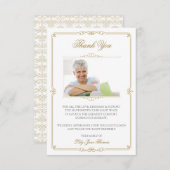 エレガント金ゴールド渦サンキューカード |色の編集 サンキューカード (正面/裏面)