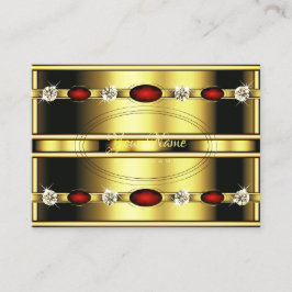 エレガント金ゴールド王室のとダイヤモンド付き赤大理石 名刺